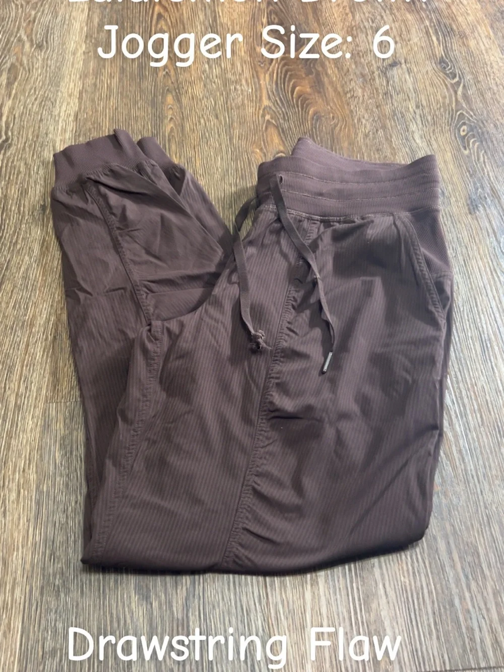 lululemon athletica Brown Drawstring Jogger Pants